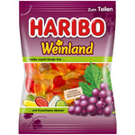 Haribo Weinland - gomme de vin spéciale et fruitée avec des régions viticoles représentées, 175g