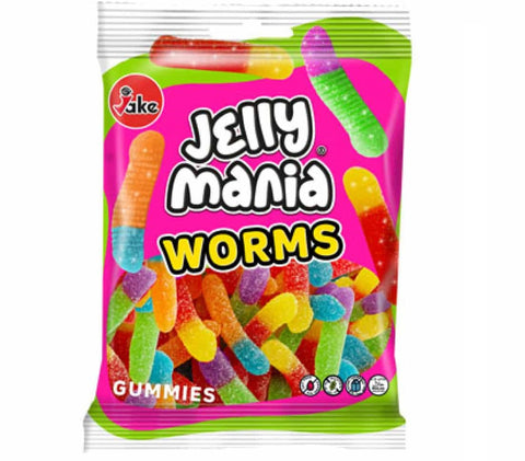Jake Jelly Mania Worms Halal, 100g