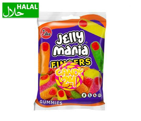 Jake Jelly Mania Sour Fingers Halal, 100 g