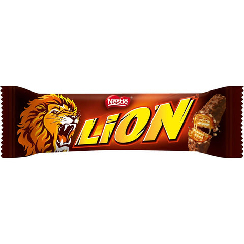 Nestlé Lion Bar - barretta di cioccolato con cereali e caramello, varie varietà, 30 g