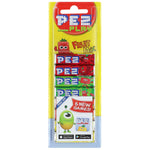 Blister de bonbons PEZ - recharge bonbons fruités végétariens diverses variétés, 8 pièces