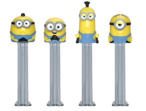 Distributeur PEZ Minions, divers personnages, dont 2x bonbons PEZ, 2x 8,5g