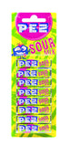 PEZ candies blister pack - refill pack fruity candies veggie various varieties, 8 pieces