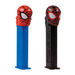 PEZ dispenser Marvel Spiderman, various characters, including 2x PEZ candies, 2x 8.5g