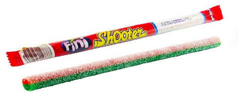 Tube à boire Fini Shooters - gomme aux fruits comestible "paille" diverses variétés fruitées, 25g