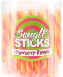 Swigle Sticks Lollies 50 morceaux de différentes variétés, 10 g chacun