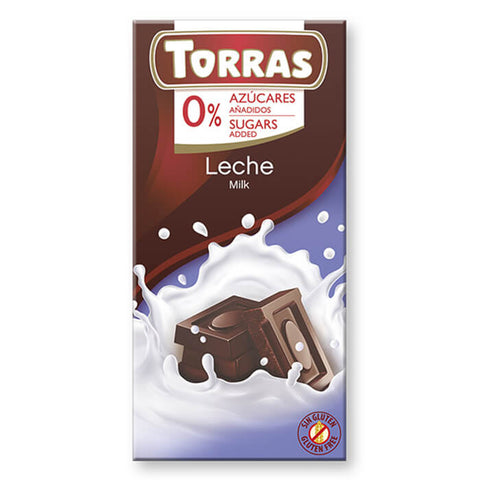 Torras chocolate 0% added sugar, 75g