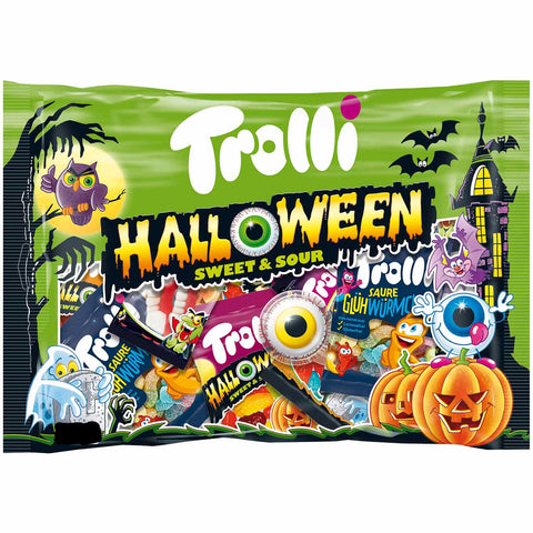 Trolli Halloween Sweet & Sour - Fruchtgummi XL-Pack, 360g MHD 09/24