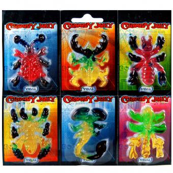 Vidal Creepy Jelly - sweet fruity fruit gum insects, 6x11g